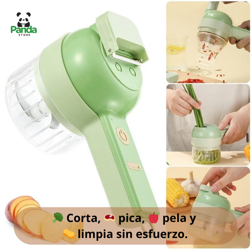 🥒Cortador De Verduras Portátil Multiprocesador 4 En 1