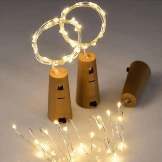 Docena de Corchos con Luces Para Botella