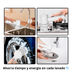 Cepillo De Limpieza Eléctrico 3 en 1 - Limpieza Sin Esfuerzo 🧹