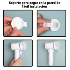 Cepillo De Limpieza Eléctrico 3 en 1 - Limpieza Sin Esfuerzo 🧹