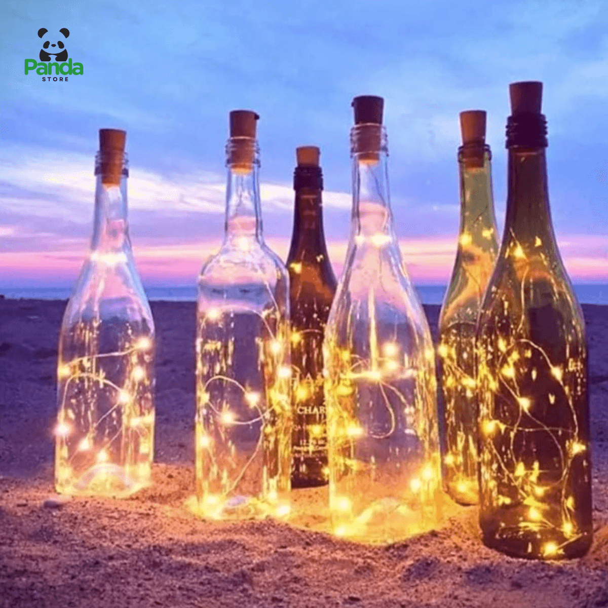 Docena de Corchos con Luces Para Botella