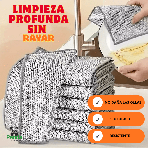 PROMO 6 PACK CON 5 PAÑOS DE ALUMINIO, 30 UNIDADES