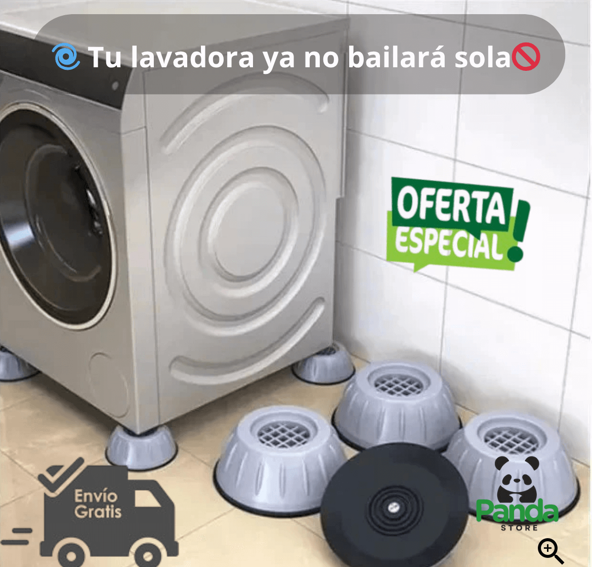 ⭐ Soporte Antideslizante Lavadora 4Pcs