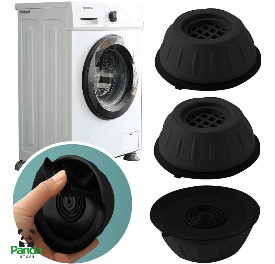 ⭐ Soporte Antideslizante Lavadora 4Pcs