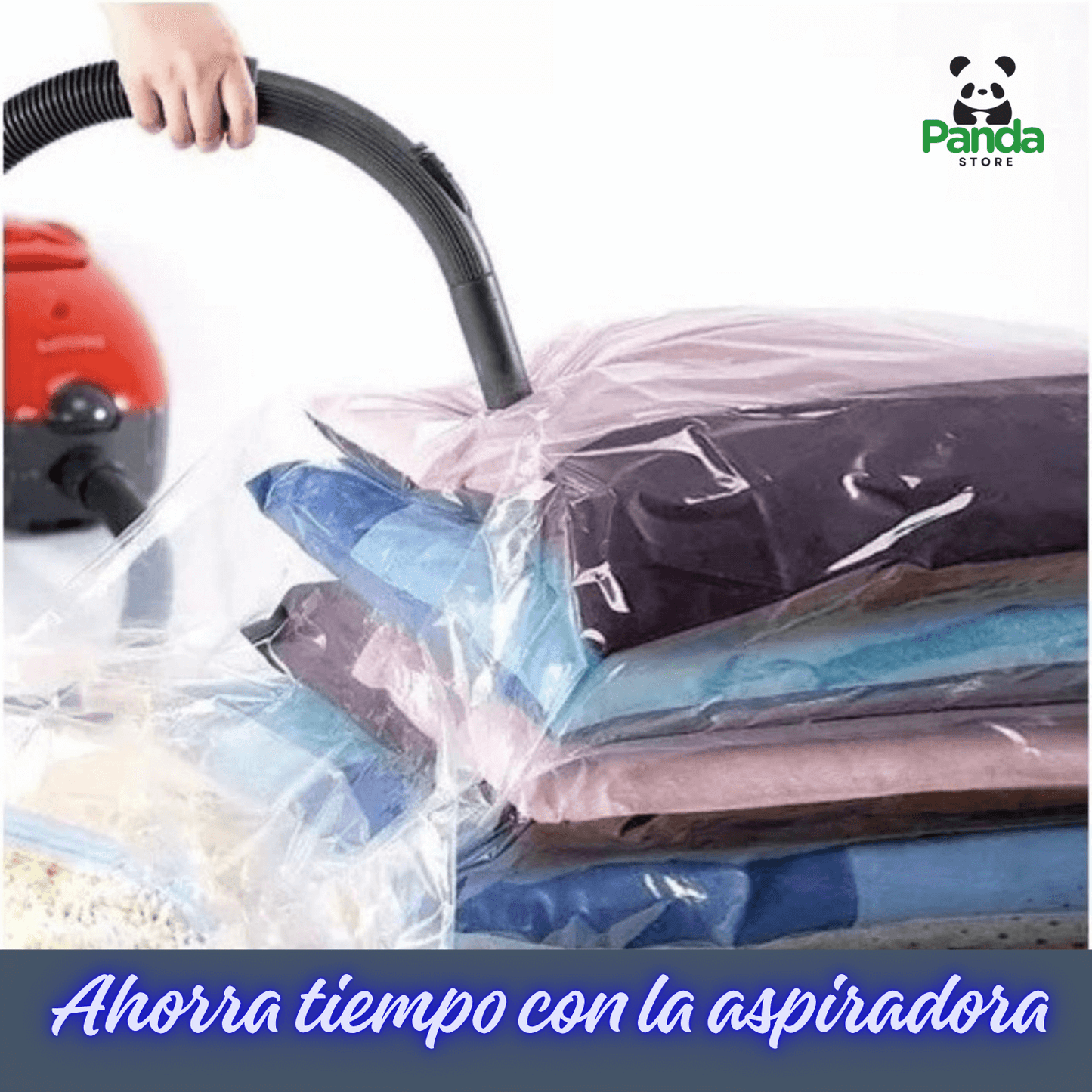 Set de 12 Bolsas al Vacío para Ropa + Bomba Manual de 🎁