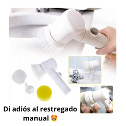 Cepillo De Limpieza Eléctrico 3 en 1 - Limpieza Sin Esfuerzo 🧹