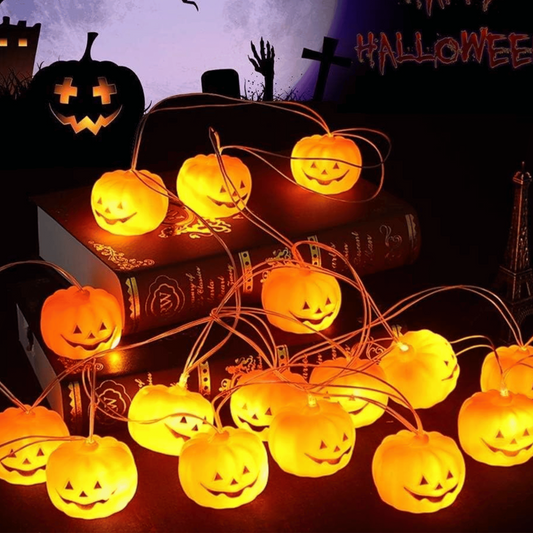 2 Luces Led De Halloween Calabazas