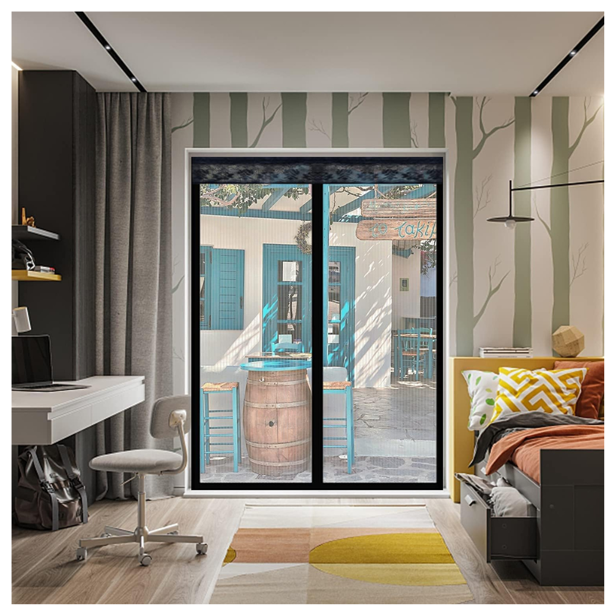 Cortina Puerta Anti Mosquitos 100x210 cm