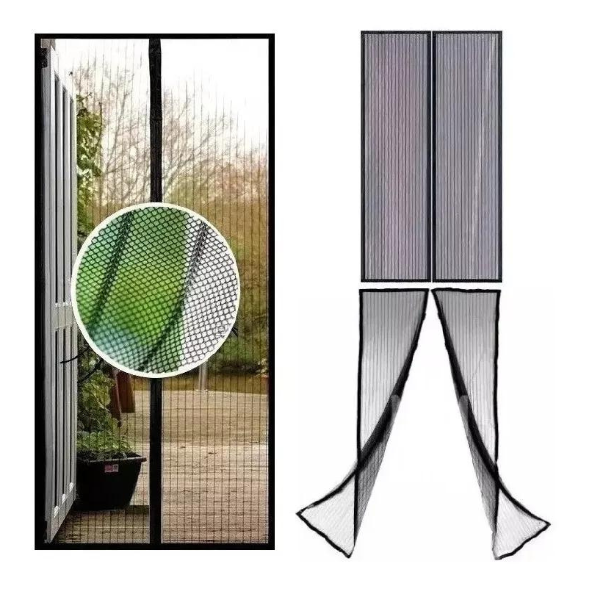 Cortina Puerta Anti Mosquitos 100x210 cm